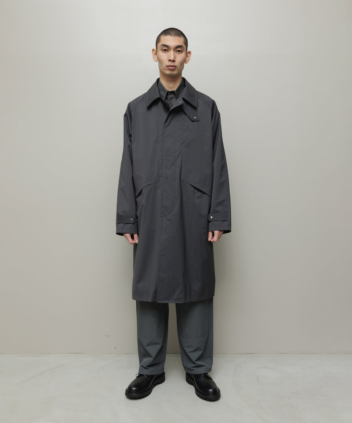 BAL/WATER RESISTANT WOOL BALMACAAN COAT