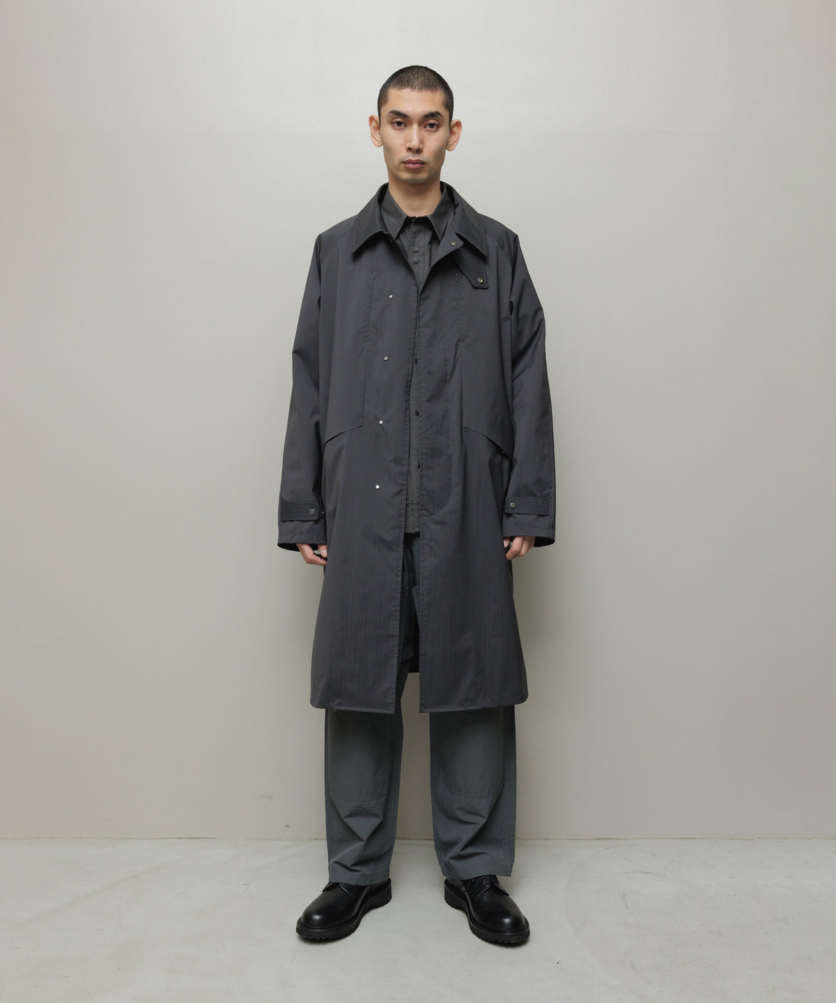 BAL/WATER RESISTANT WOOL BALMACAAN COAT
