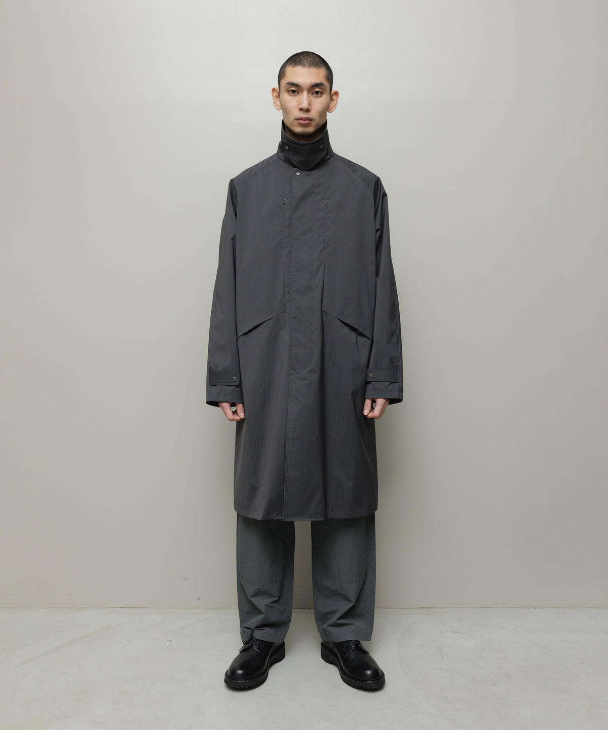 BAL/WATER RESISTANT WOOL BALMACAAN COAT