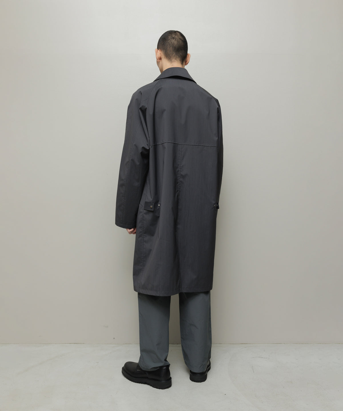 BAL/WATER RESISTANT WOOL BALMACAAN COAT