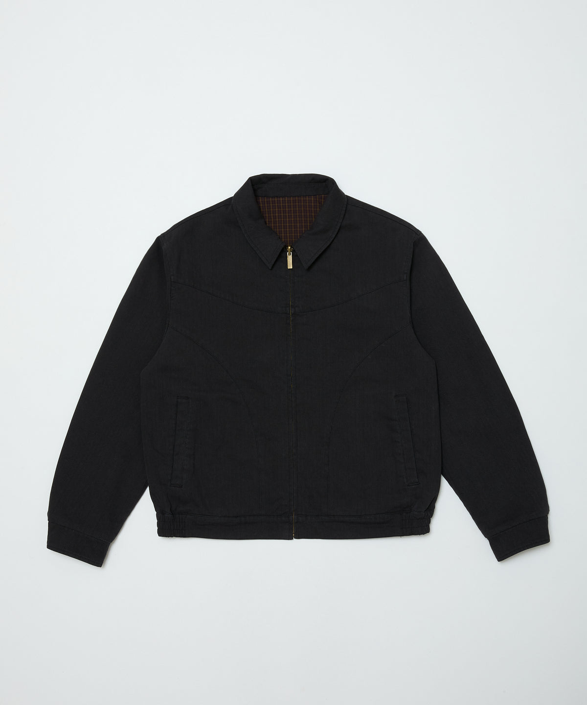 BAL/CORDUROY & CHECKED REVERSIBLE BLOUSON