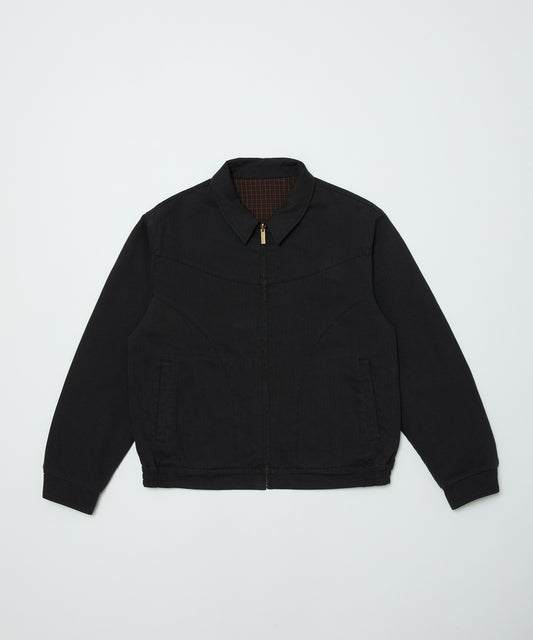 BAL/CORDUROY & CHECKED REVERSIBLE BLOUSON