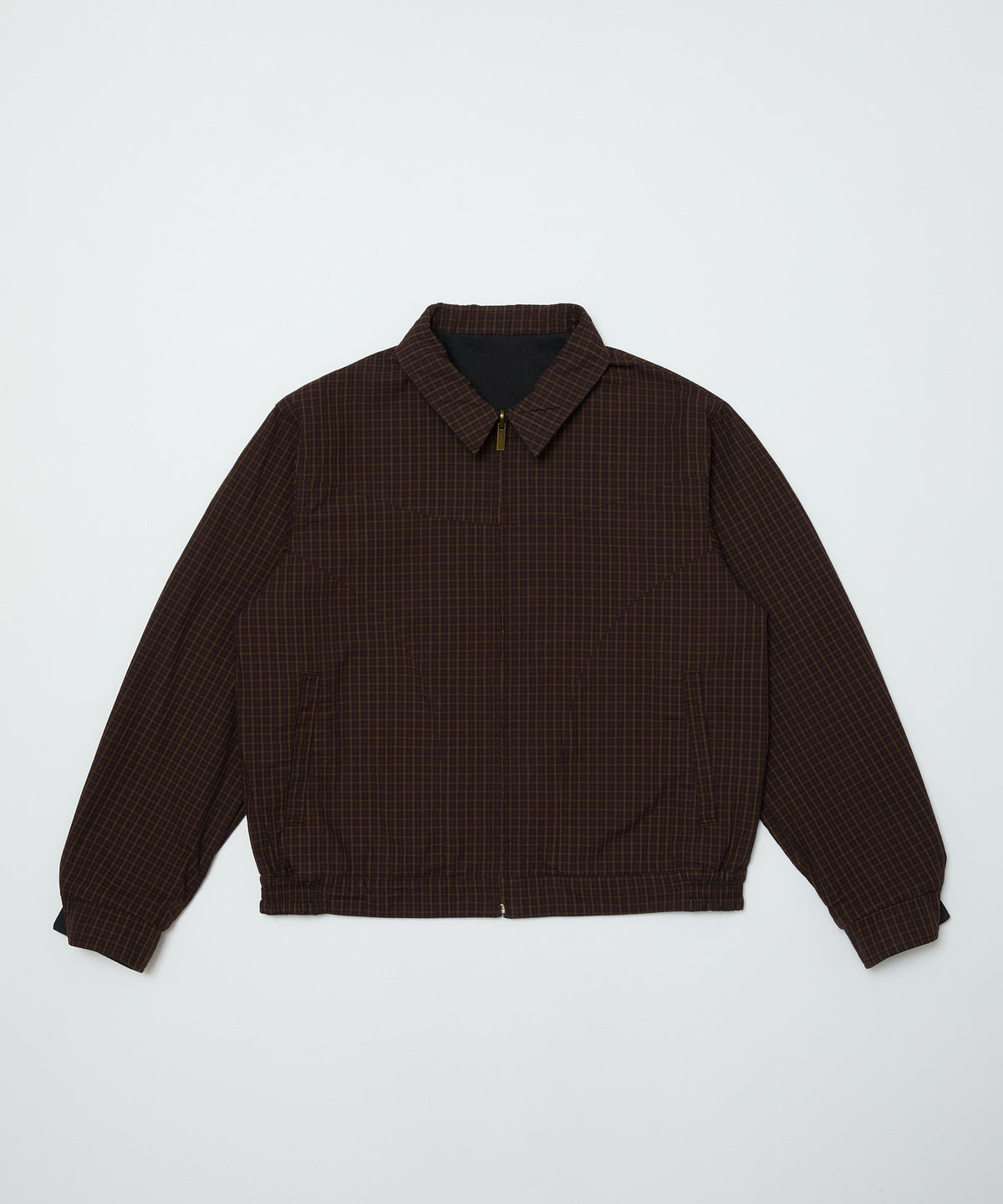 BAL/CORDUROY & CHECKED REVERSIBLE BLOUSON