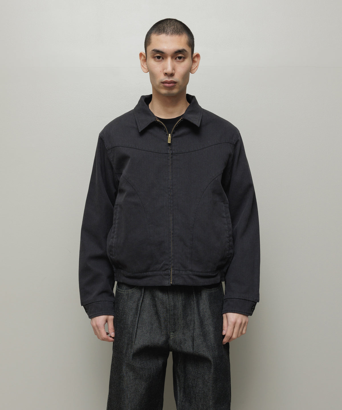 BAL/CORDUROY & CHECKED REVERSIBLE BLOUSON