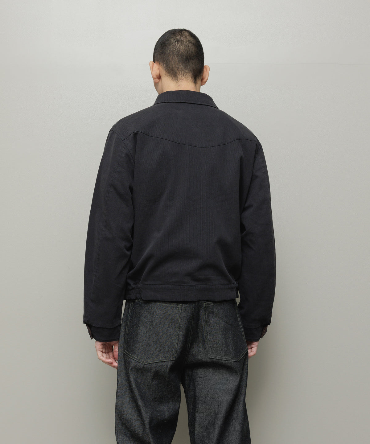 BAL/CORDUROY & CHECKED REVERSIBLE BLOUSON