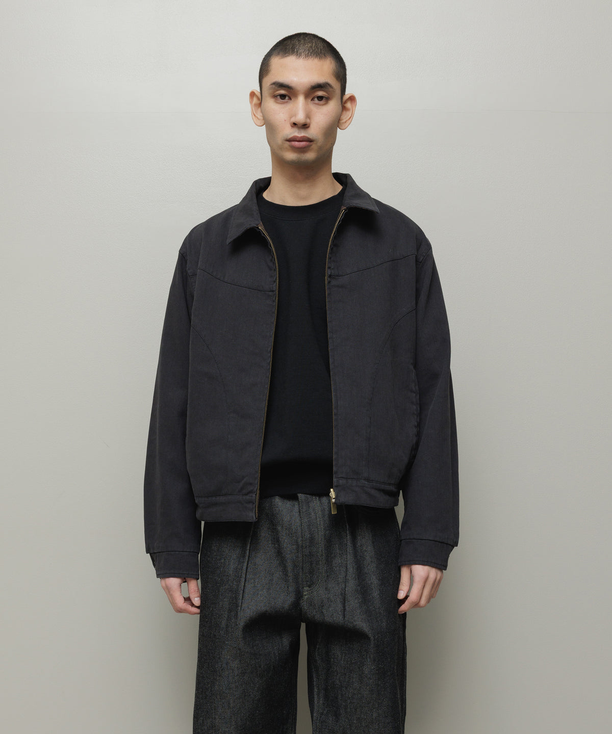 BAL/CORDUROY & CHECKED REVERSIBLE BLOUSON