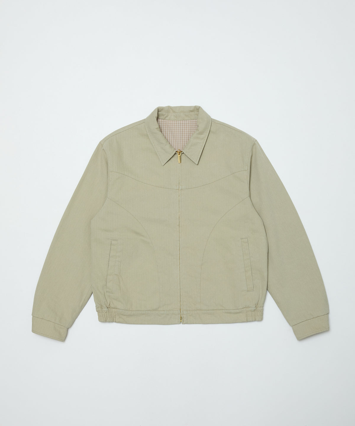BAL/CORDUROY & CHECKED REVERSIBLE BLOUSON