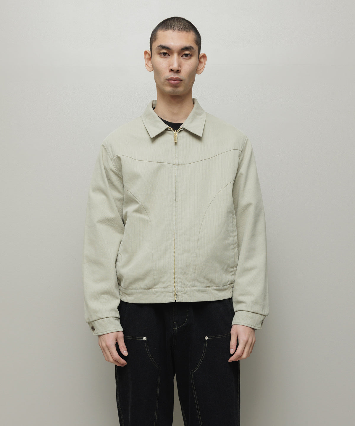 BAL/CORDUROY & CHECKED REVERSIBLE BLOUSON