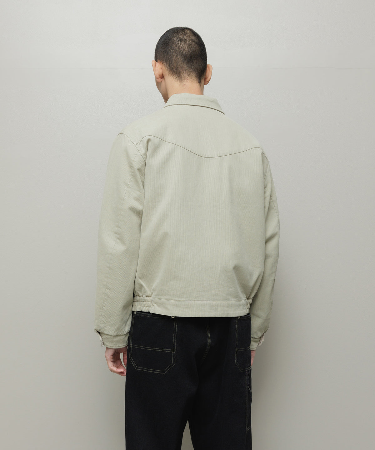 BAL/CORDUROY & CHECKED REVERSIBLE BLOUSON