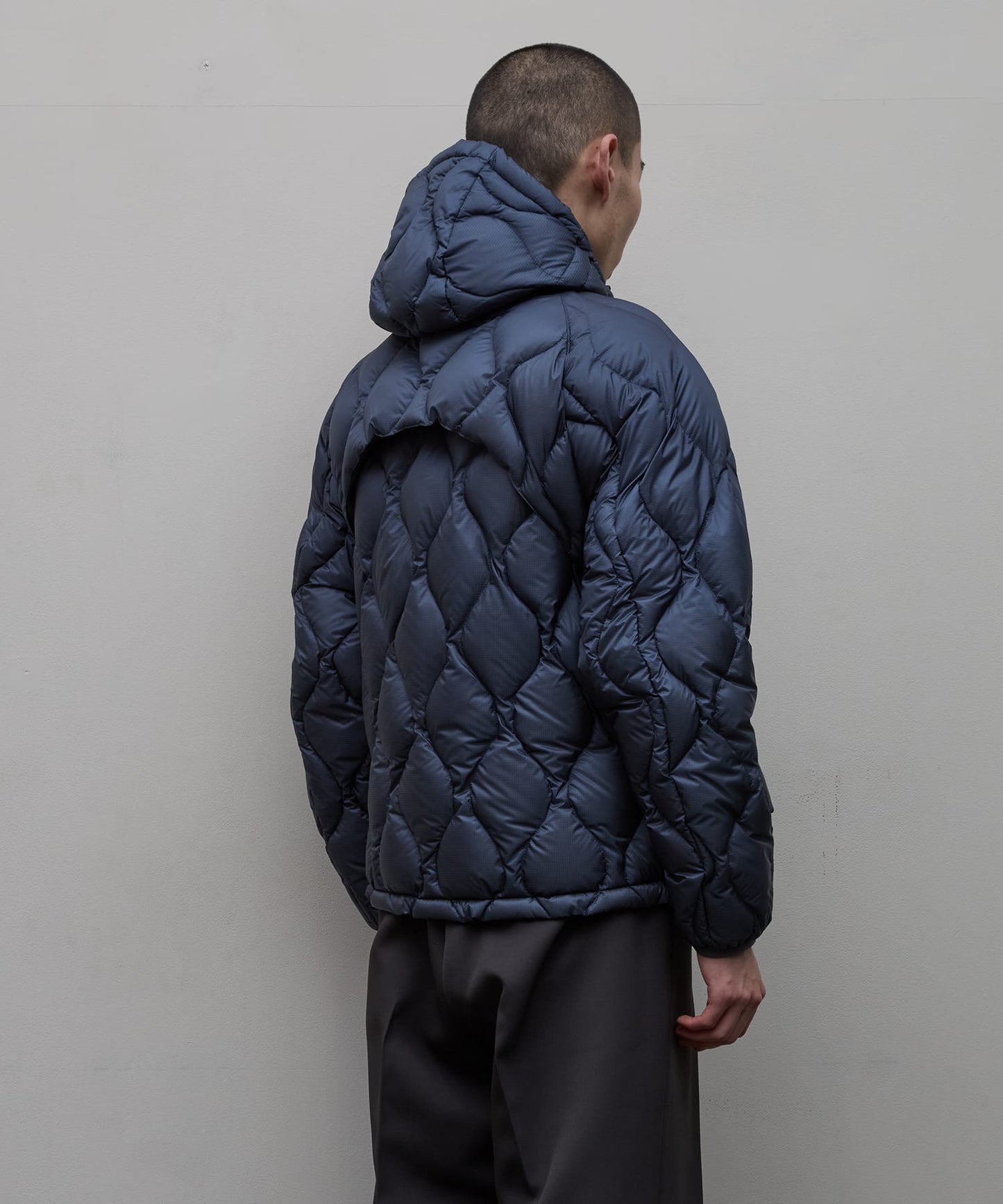 BAL / TAION REMOVABLE SLEEVE DOWN JACKET(Blue Gray)