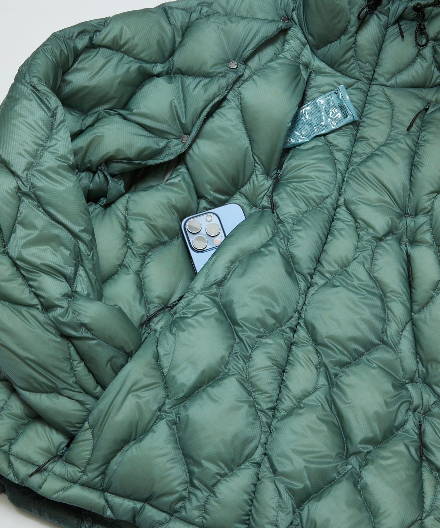 BAL / TAION REMOVABLE SLEEVE DOWN JACKET (DARK MINT)