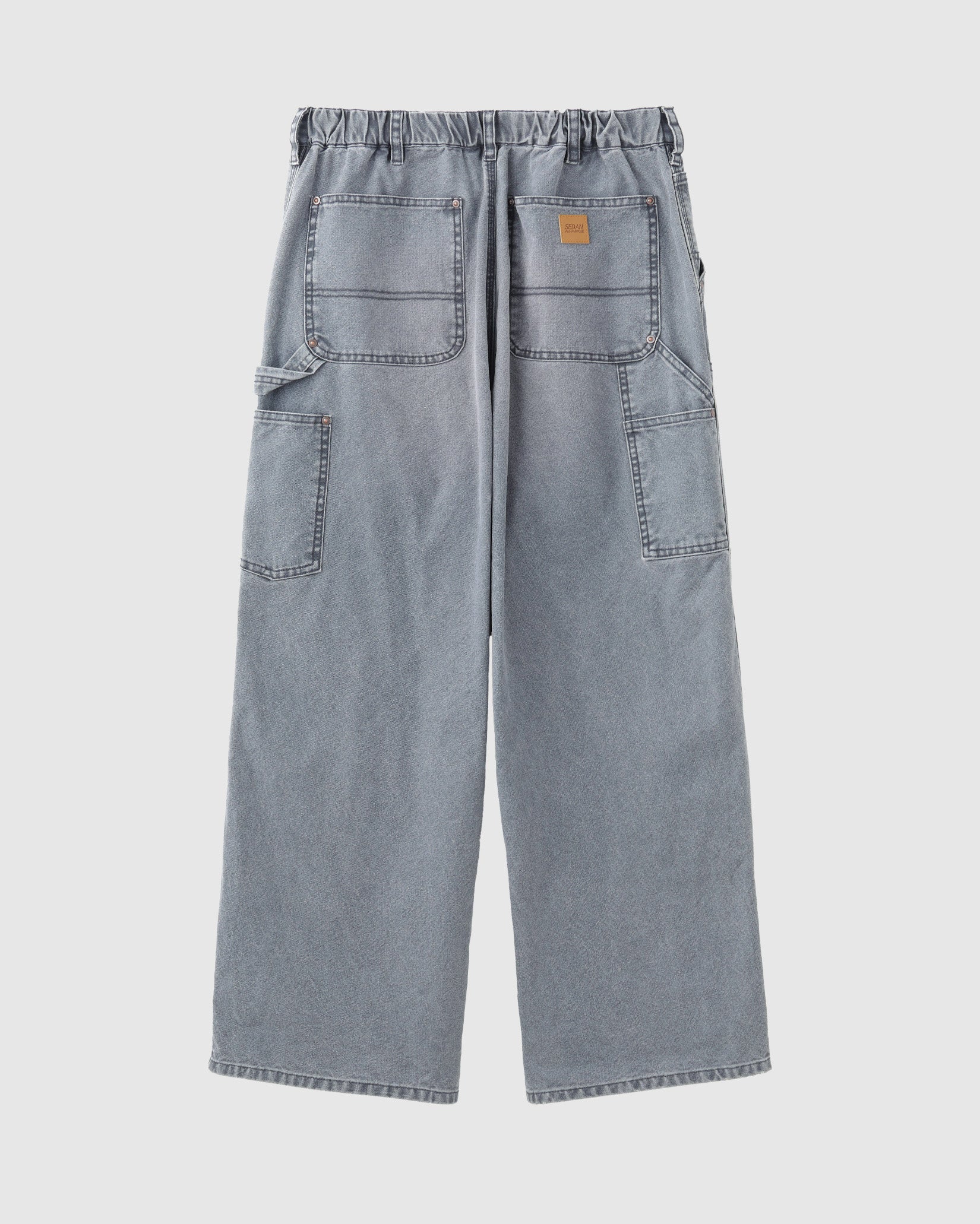 SEDAN ALL-PURPOSE JEANS グレー Mサイズ SEDAN ALL-PURPOSE/Vintage Washed Double Knee Pants – Re'verth