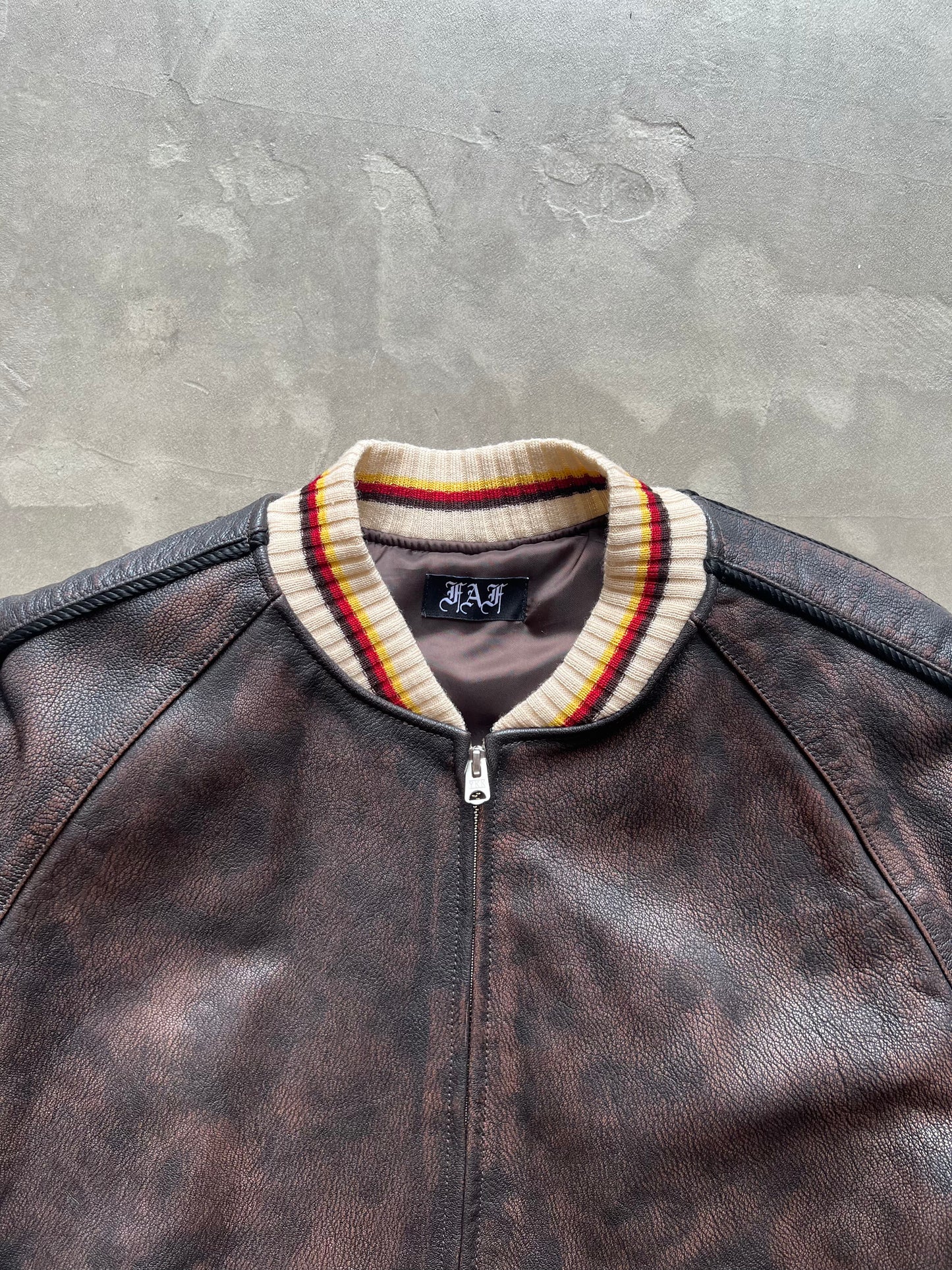 FAKE AS FLOWERS/Leather Suka Jacket