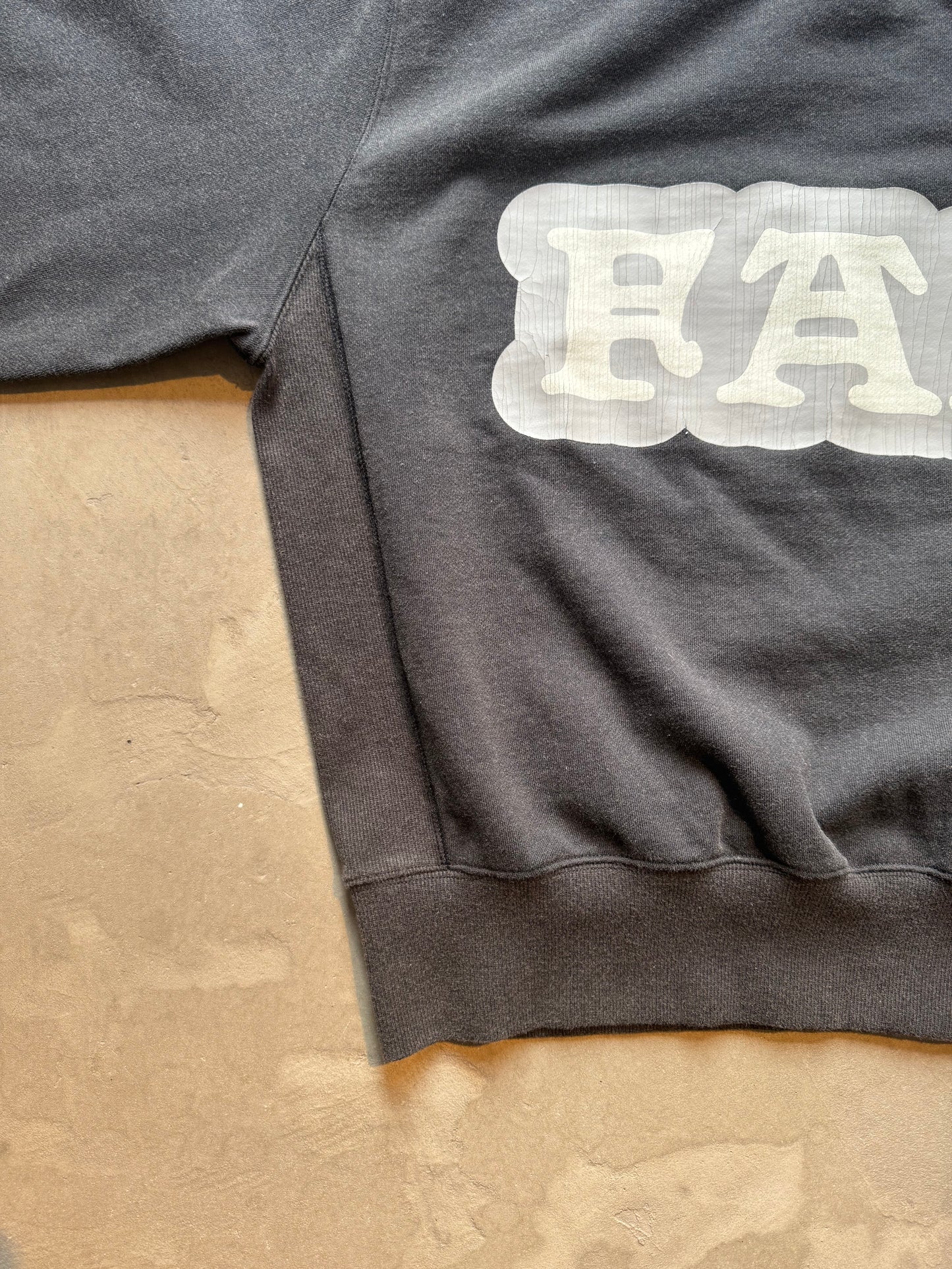 FAKE AS FLOWERS/Cracked Commercial Logo Crewneck Sweat