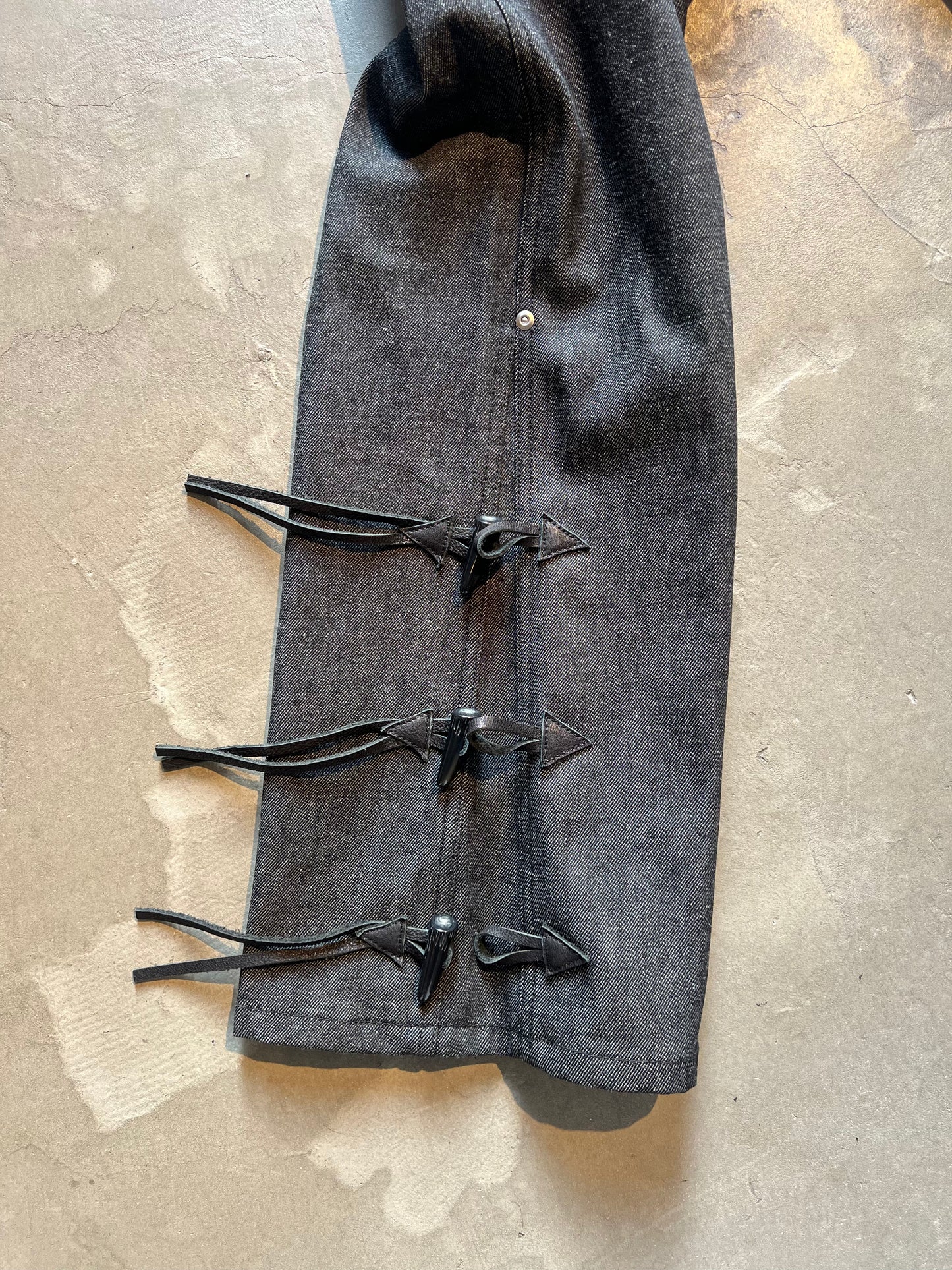 FAKE AS FLOWERS/NEWCOMMUNE Wide Leg Denim Pants Rigid
