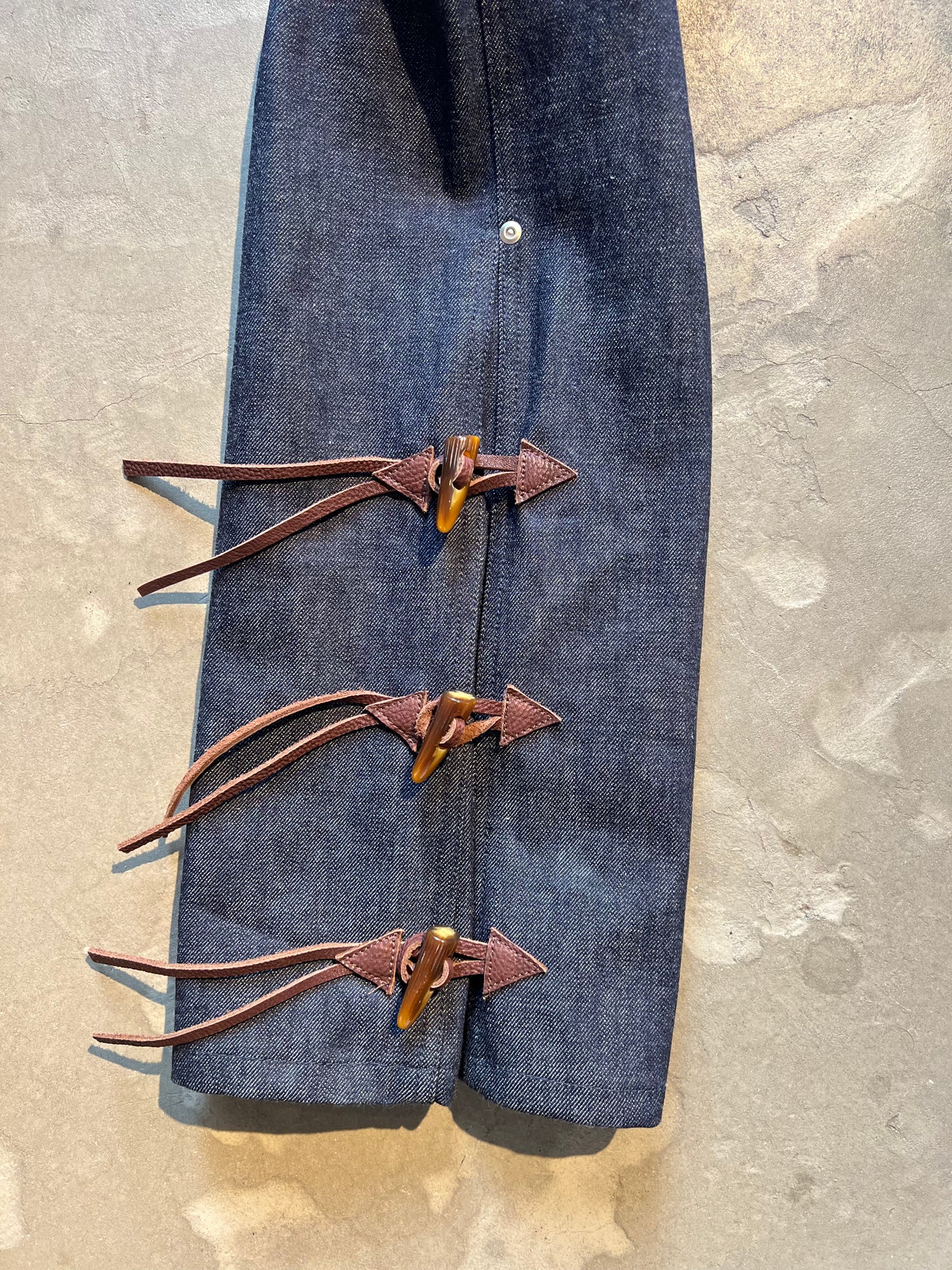 FAKE AS FLOWERS/NEWCOMMUNE Wide Leg Denim Pants Rigid