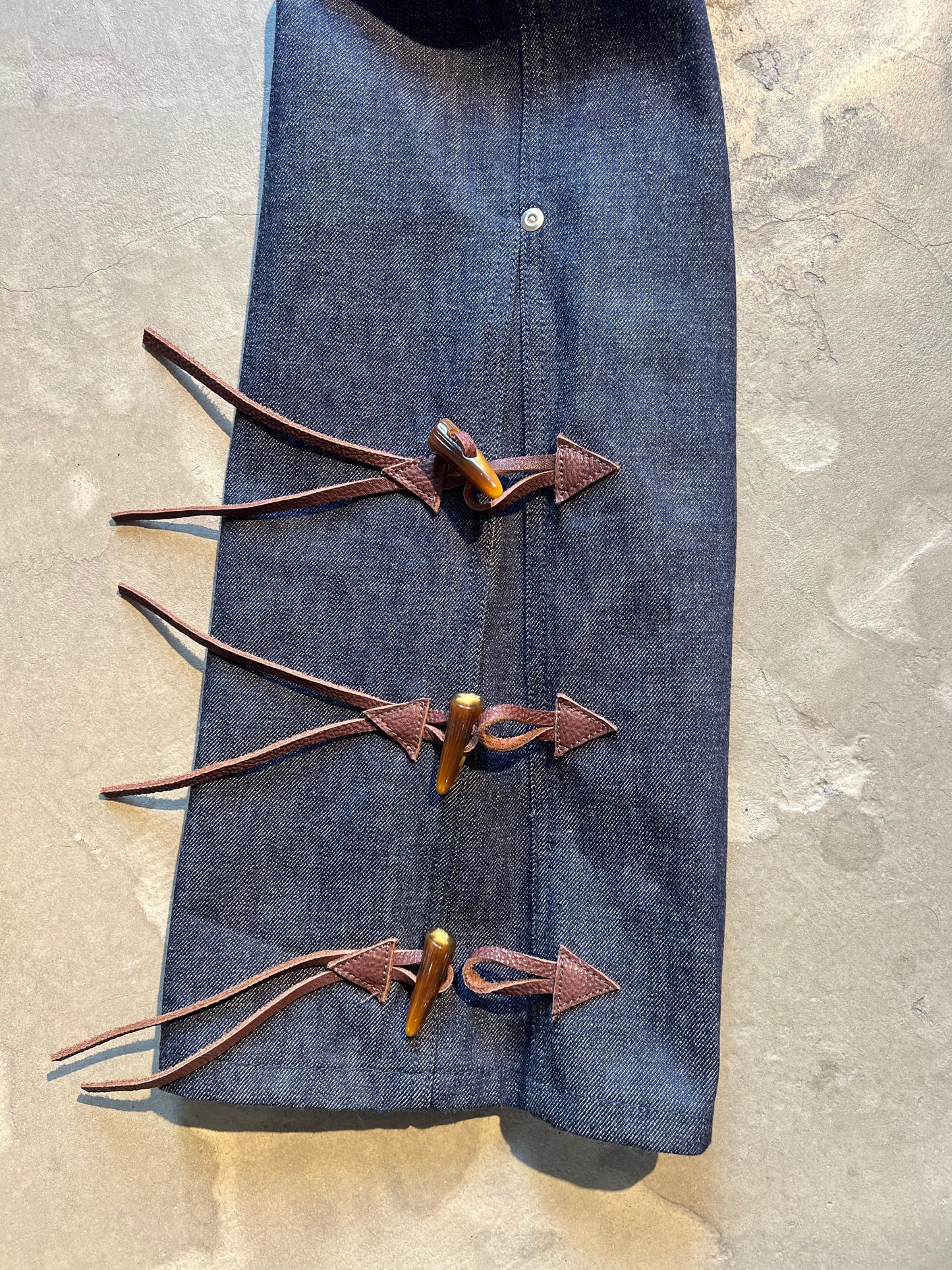FAKE AS FLOWERS/NEWCOMMUNE Wide Leg Denim Pants Rigid