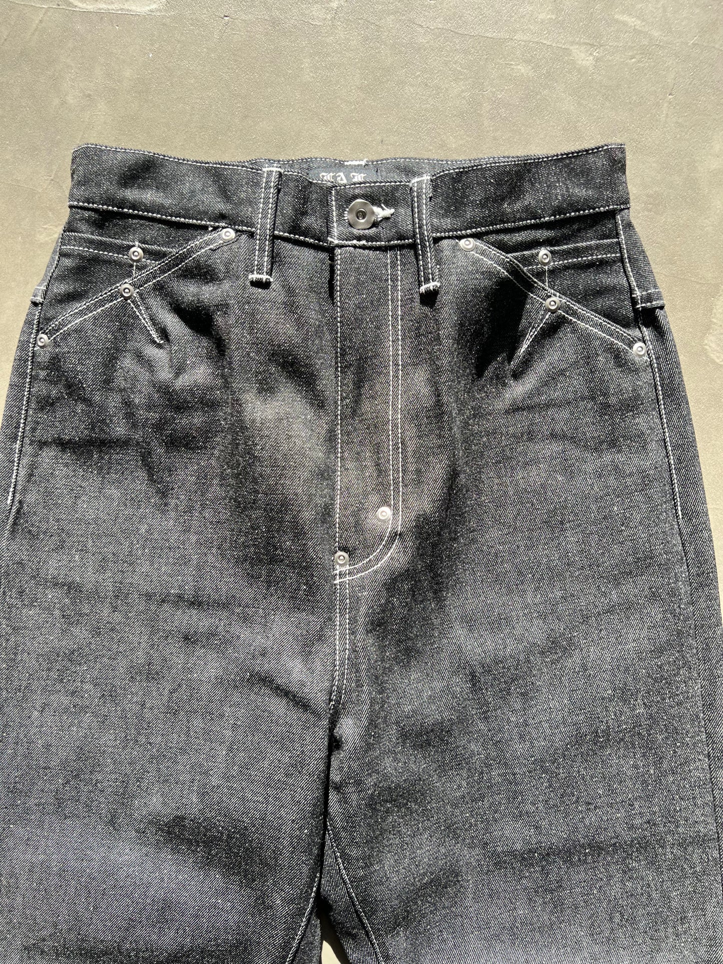 FAKE AS FLOWERS/Straigt Denim Pants Rigid
