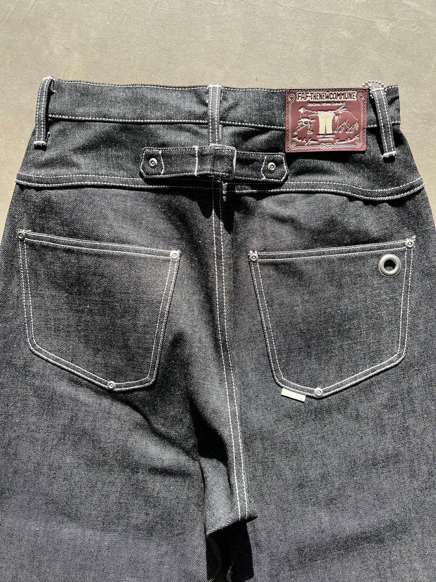 FAKE AS FLOWERS/Straigt Denim Pants Rigid