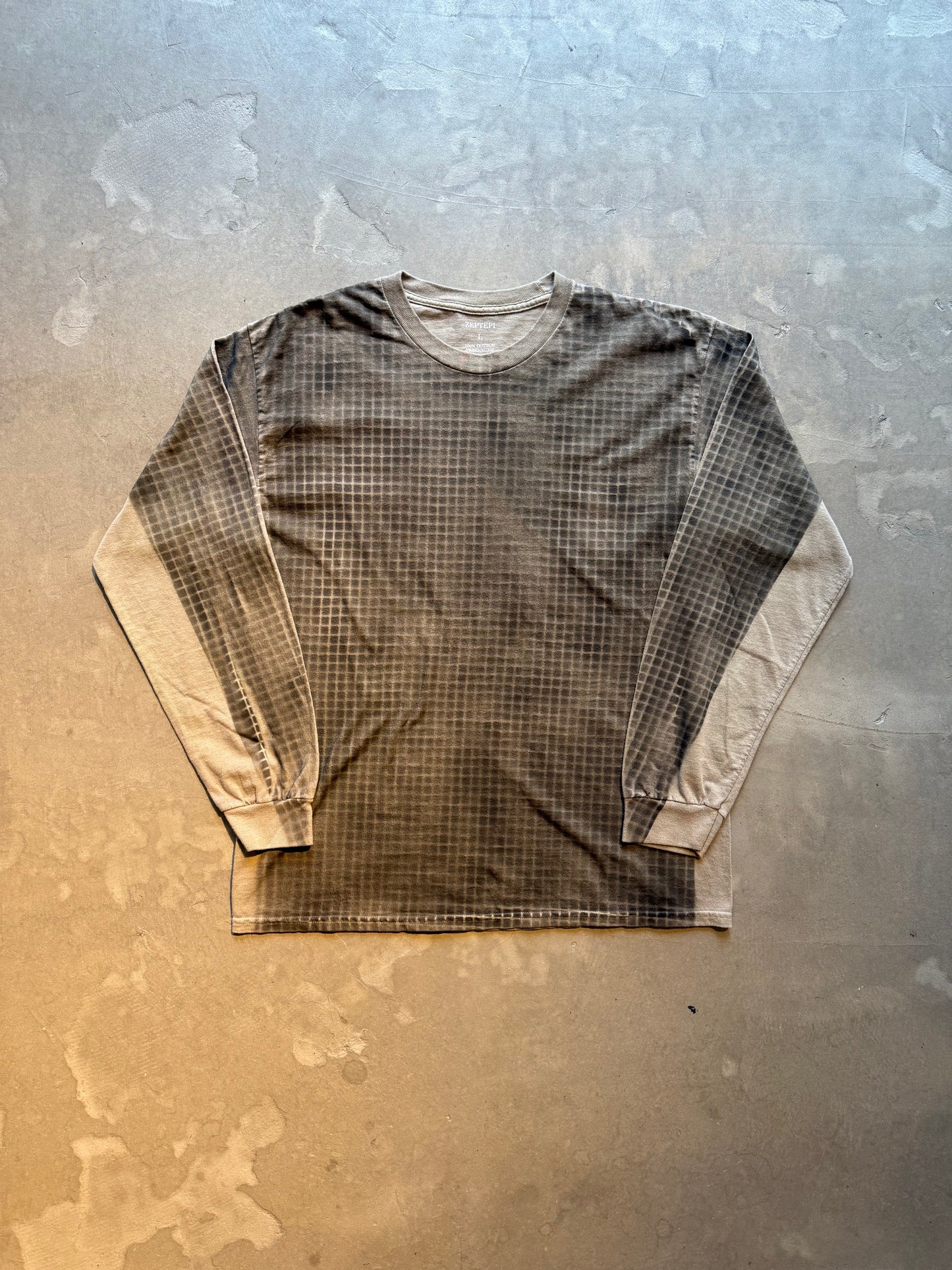 ZEPTEPI/LS Tee / Grid Camo