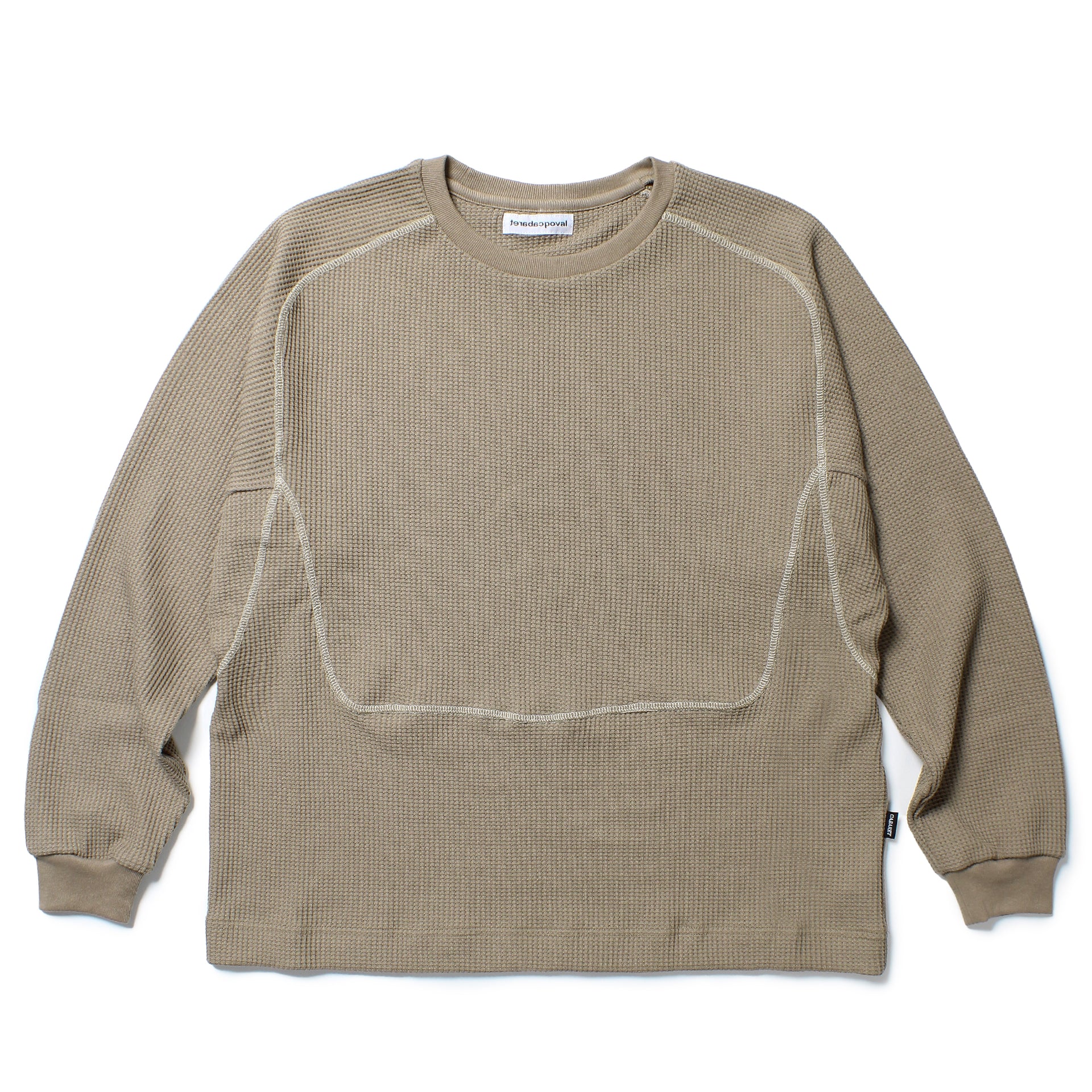 POVAL/Fabien Waffle Top(Khaki) – Re