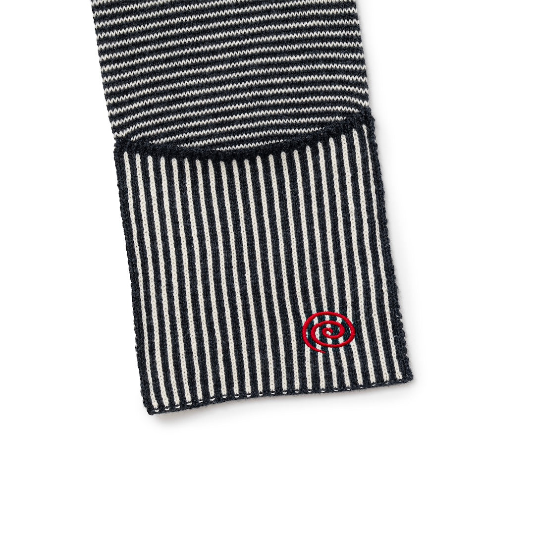 SOL/Knitted Border Scarf