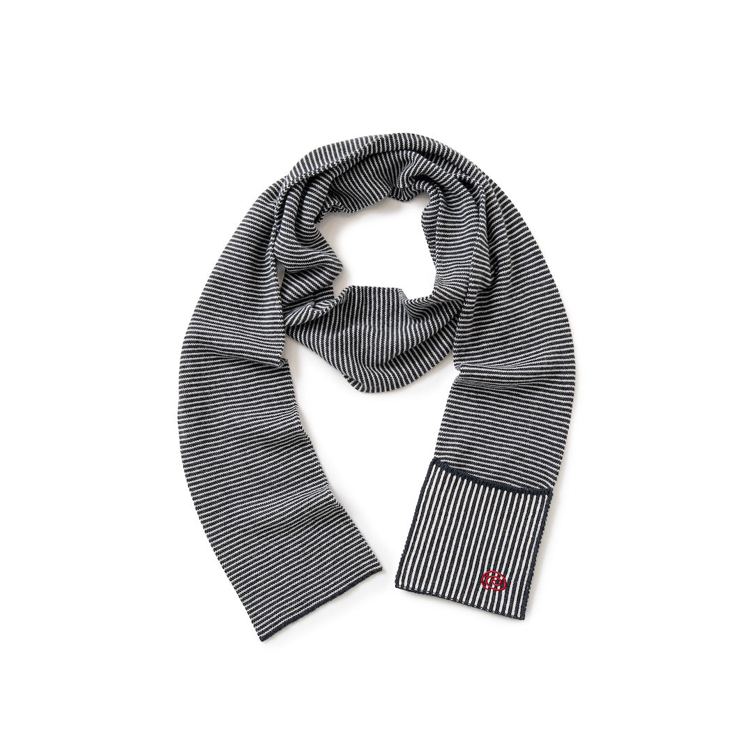 SOL/Knitted Border Scarf