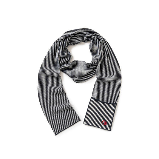 SOL/Knitted Border Scarf