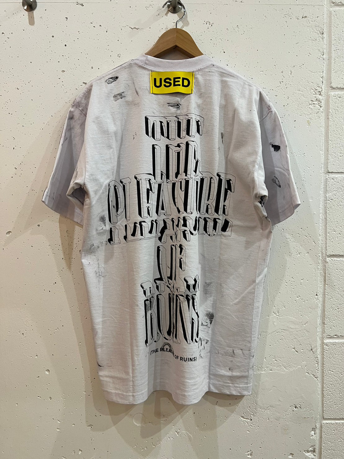 USED SS T-SHIRT(WHITE)M