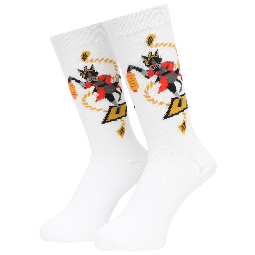 WHIMSY(ウィムジー)  /Matsuri Neko Socks(BLACK/WHITE)