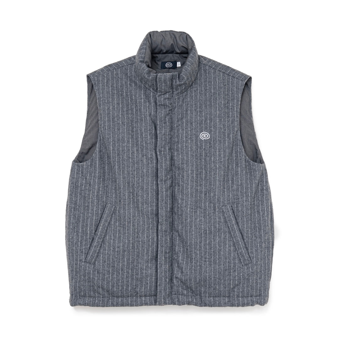 SOL/Pin-Stripe Padded Vest