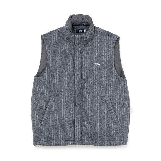 SOL/Pin-Stripe Padded Vest