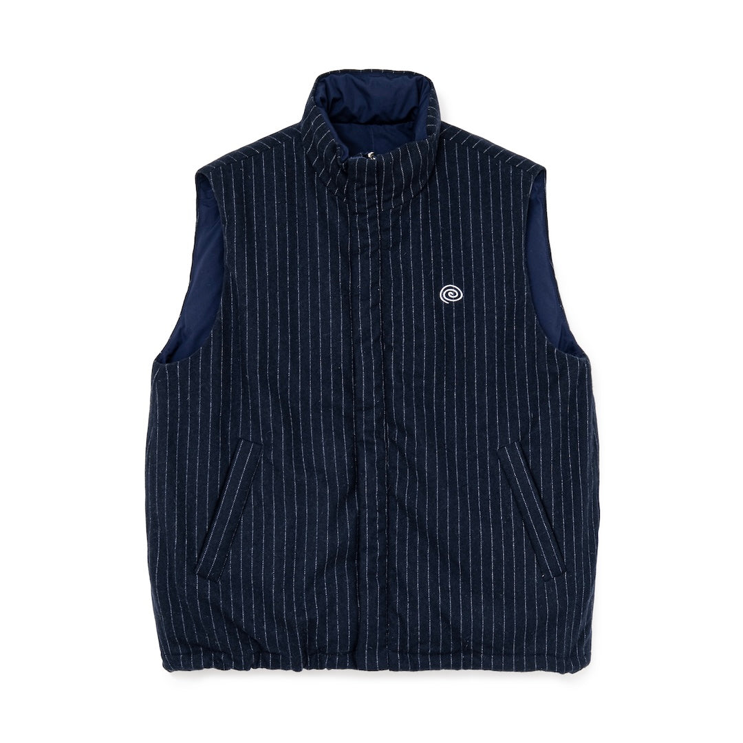 SOL/Pin-Stripe Padded Vest