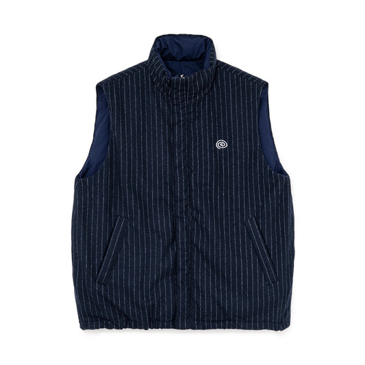 SOL/Pin-Stripe Padded Vest