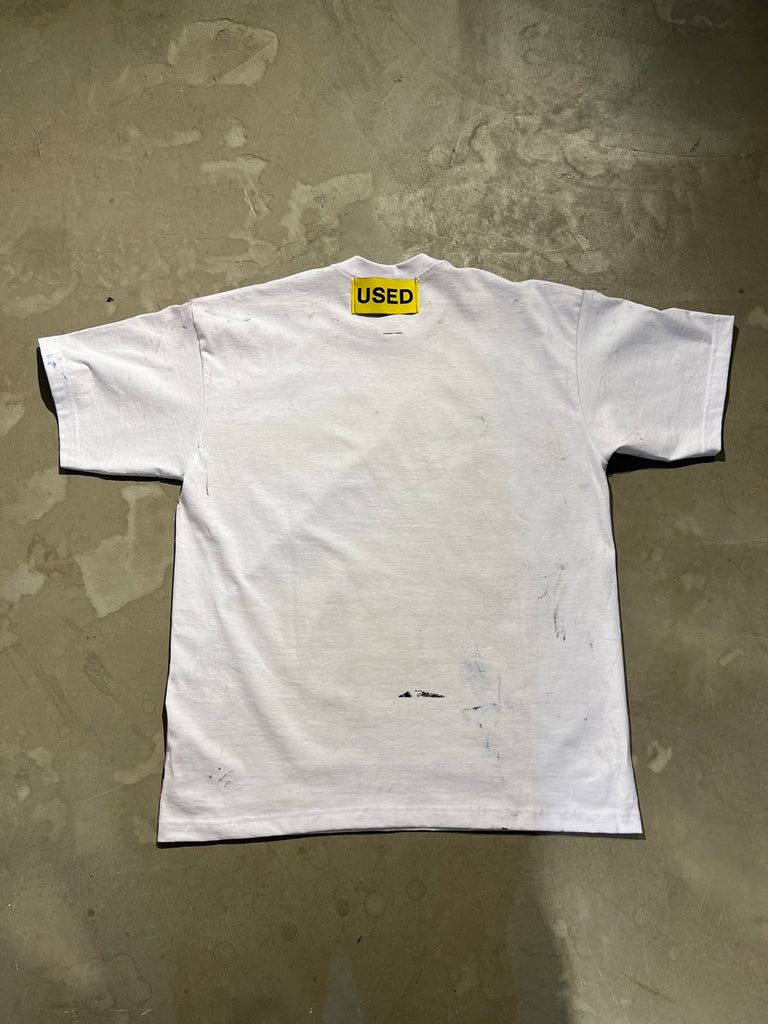 USED SS T-SHIRT(WHITE)L