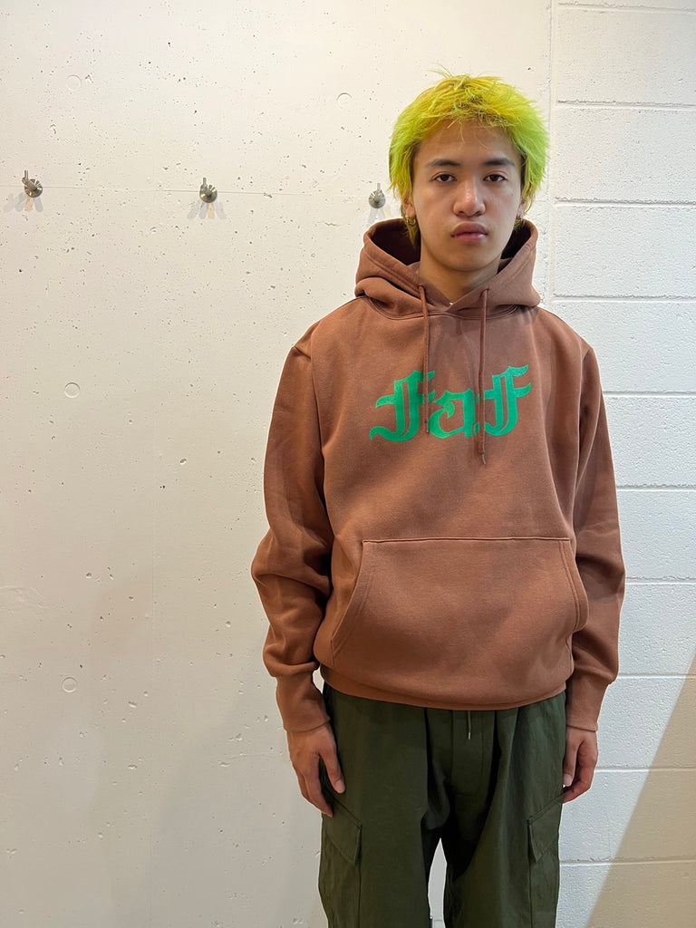 OE Logo 2.0 Hoodie(BROWN)/FAKE AS FLOWERS