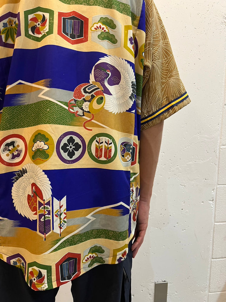 REMAKE "KIMONO" BASEBALL SHIRT(RED)/AWESOMEBOY