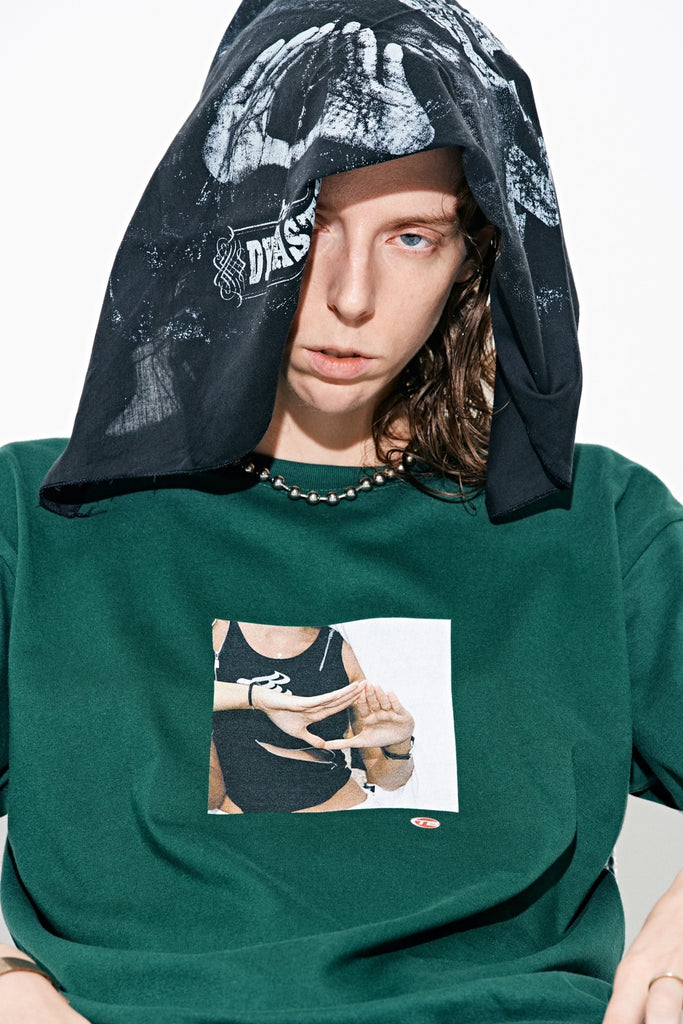 THROWBACK(スローバック)/Roc Symbol Tee(BLACK/WHITE/GREEN)