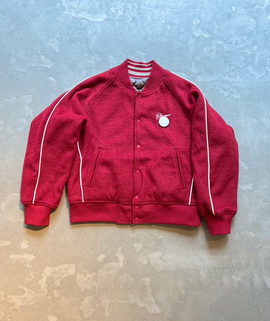 FAKE AS FLOWERS/STADIUM JACKET(RED)