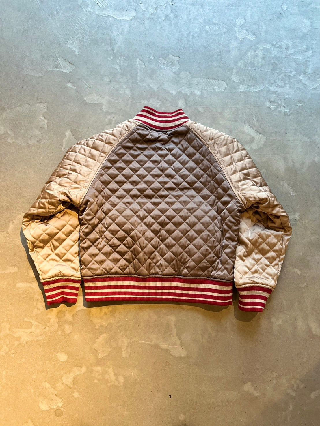 FAKE AS FLOWERS/STADIUM JACKET(RED)