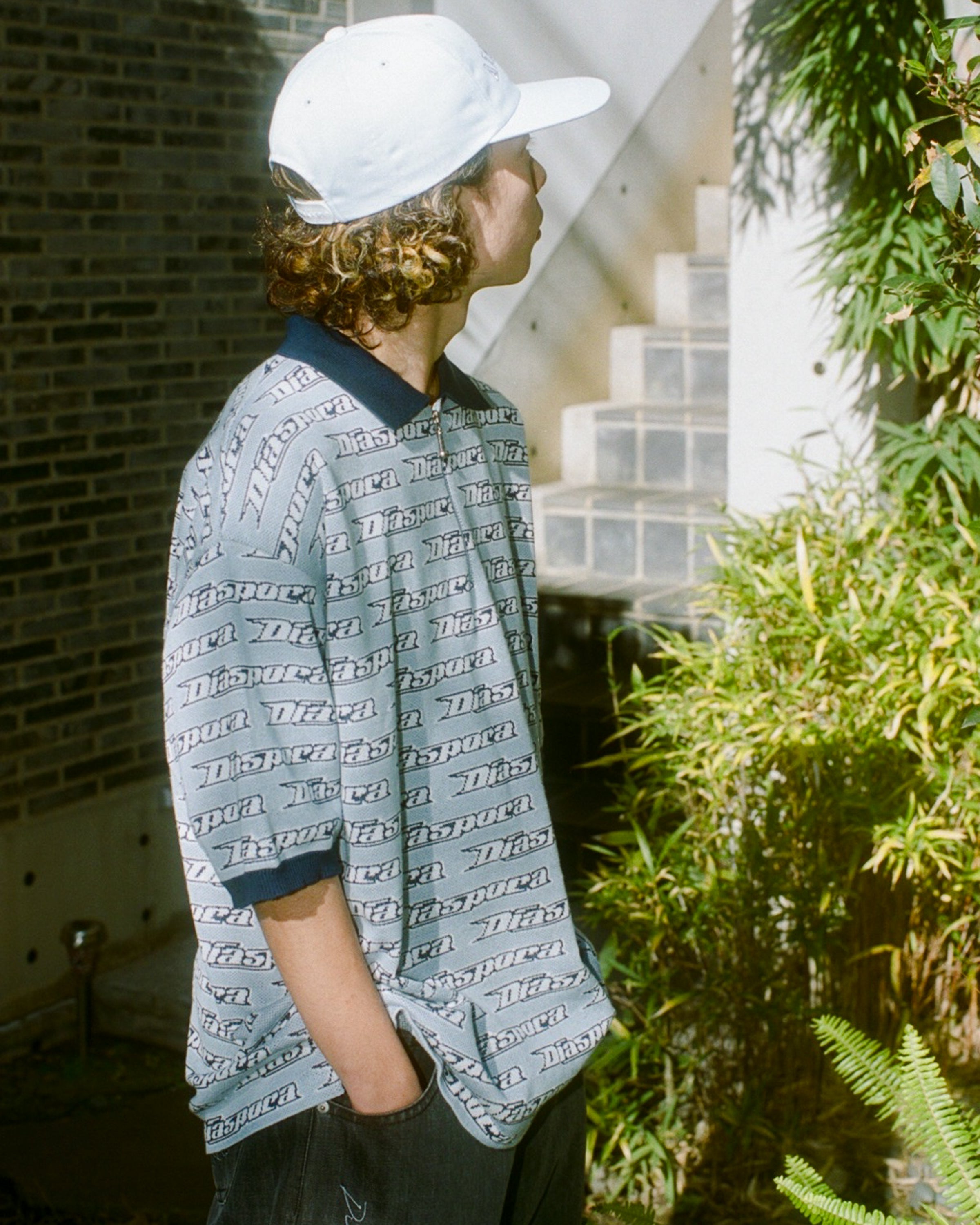 Diaspora ディアスポラ 23ss Knit Polo ニットポロ-