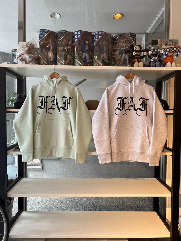 FAF/OE LOGO Hoodie(Gray/Light green)