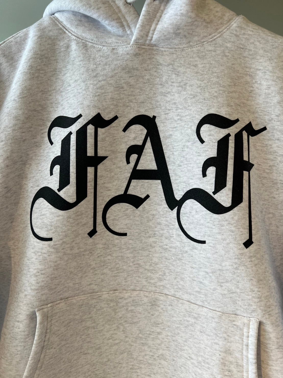 FAF/OE LOGO Hoodie(Gray/Light green) – Re'verth ONLINE SHOP