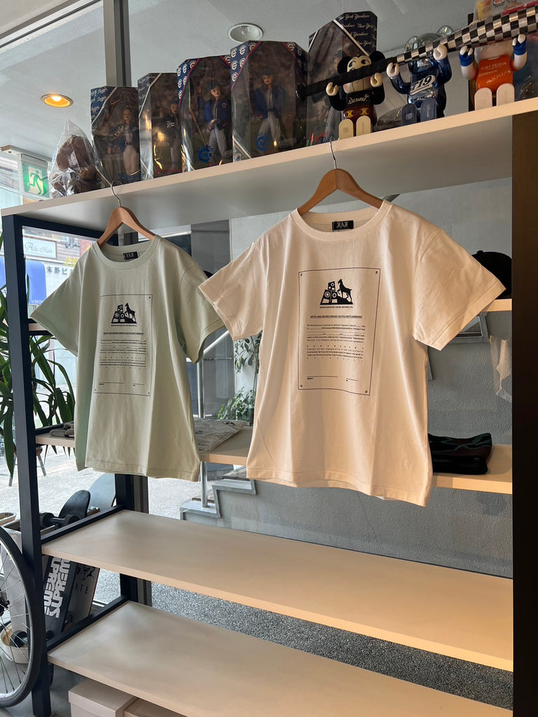 FAF/Contract Paper Tee(WHITE/Light green)