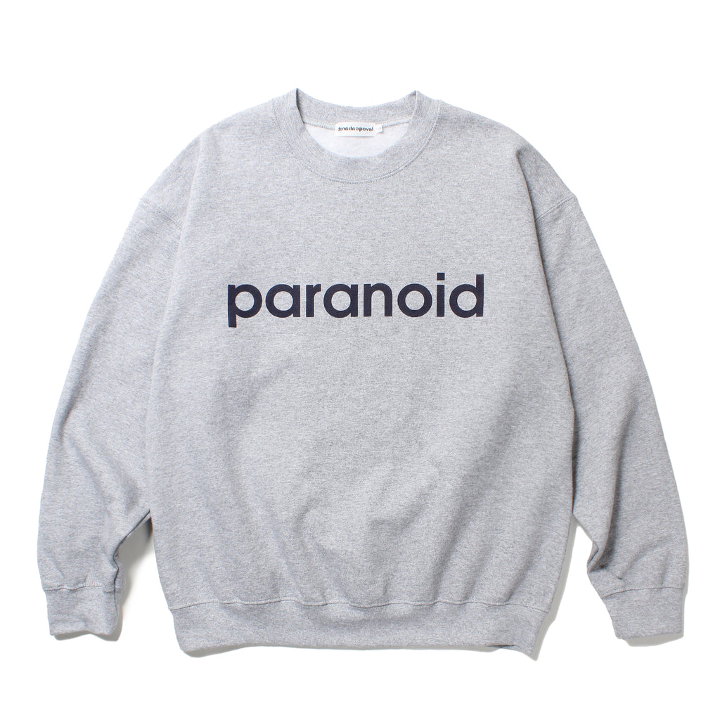 POVAL(ポヴァール)/paranoid Crewneck Sweatshirt(INDIGOBLUE/GRAY)